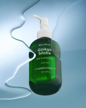 Глибоко очищувальна гідрофільна олія з екстрактом гінкго білоба HOLLYSKIN 200мл 00053 фото