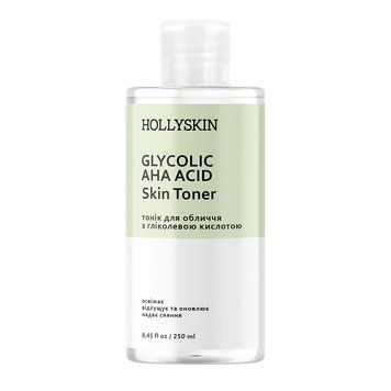 Тонік для обличчя HOLLYSKIN Glycolic AHA Acid Skin Toner 250мл 00056 фото