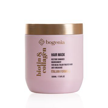 Маска для волосся Biotin & Collagen Mask Bogenia 500мл 00042 фото